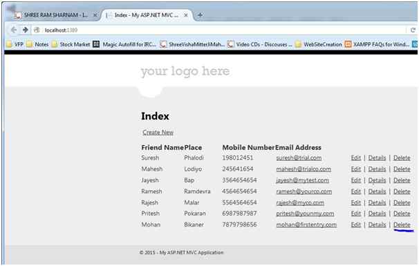 DETAILS functionalities